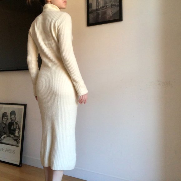 Wool blend turtleneck sweater dress Ganni - Picture 7 of 9
